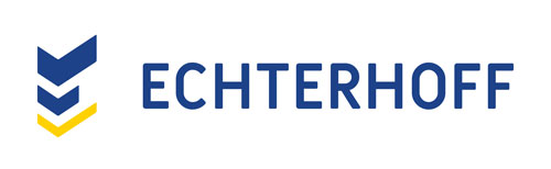 ECHTERHOF logo: blue chevron emblem to the left of the word 'ECHTERHOF' in blue.