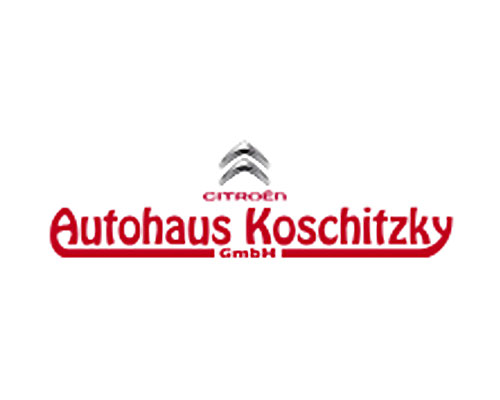 Autohaus Koschitzky GmbH logo with the Citroën emblem above the red brand name, indicating a car dealership.