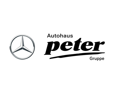 Brand logo showing the Mercedes-Benz emblem alongside the text 'Autohaus Peter Gruppe'.