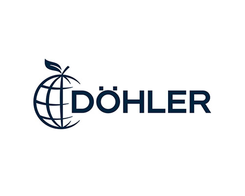 DÖHLER logo featuring a dark blue globe with a leaf and the word DÖHLER.