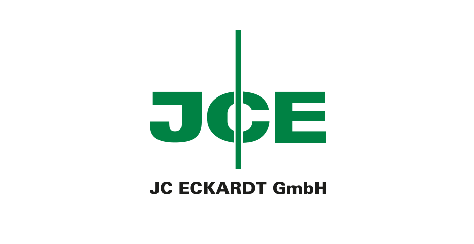 Logo for JC Eckardt GmbH: green 'J C E' letters split by a vertical bar, with 'JC ECKARDT GmbH' text below